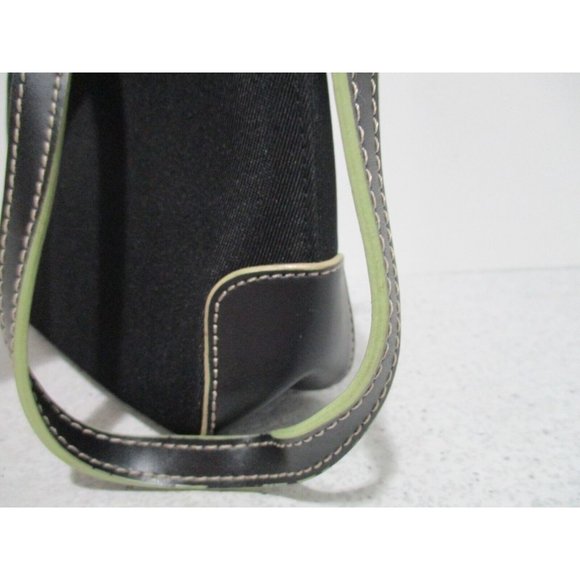 *RETRO Etienne Aigner Black Mini Microfiber Fabric Clutch Satchel Bag - Picture 4 of 5